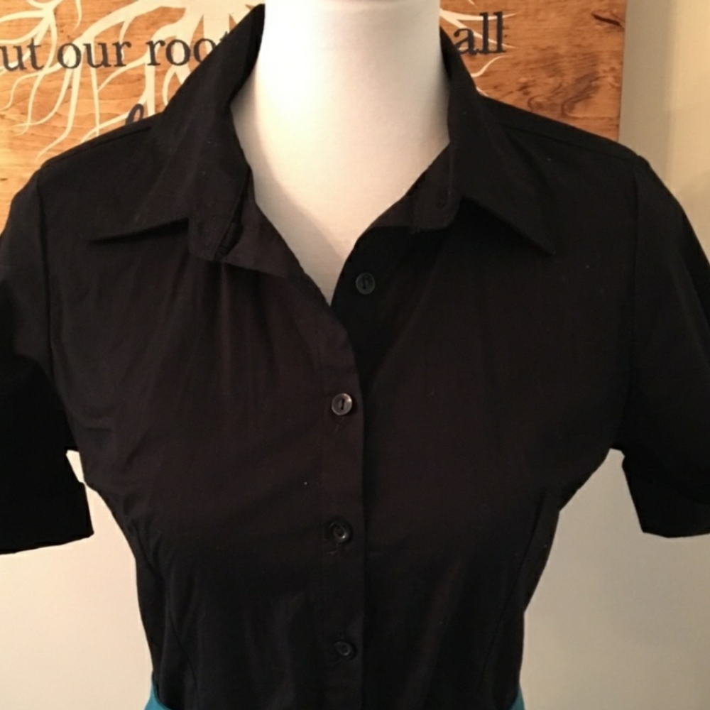 NWOT Vintage short sleeve button down shirt